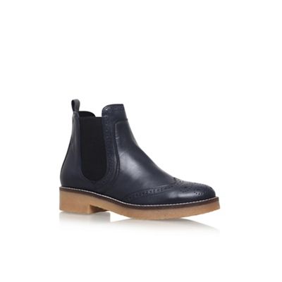 Blue 'Slowest' flat ankle boots